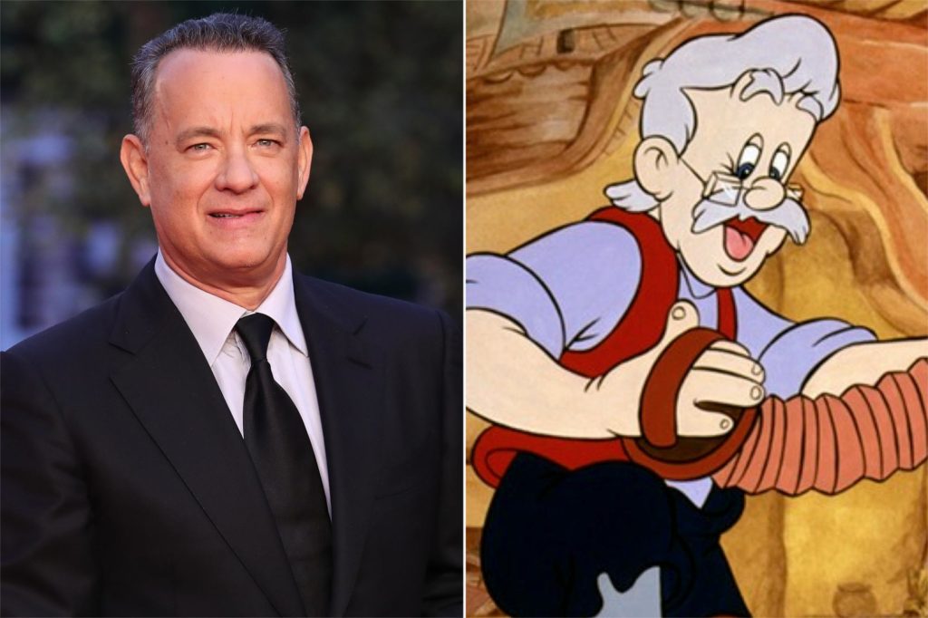 Tom Hanks trong vai nhà sản xuất con rối, Geppetto trong live-action Pinocchio