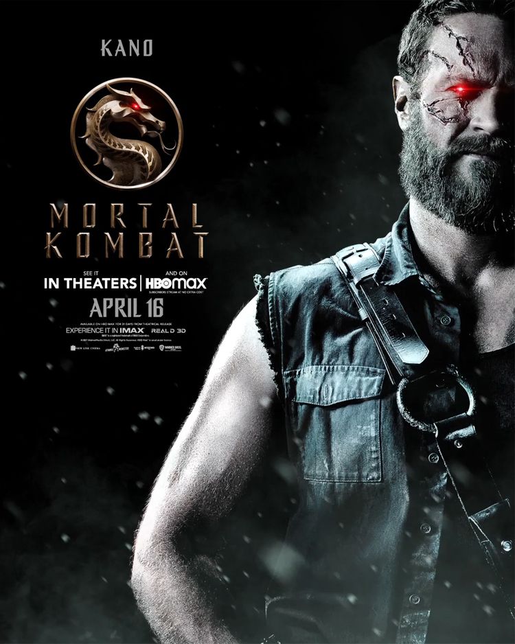 Kano (Josh Lawson) trong Mortal Kombat: Cuộc Chiến Sinh Tử