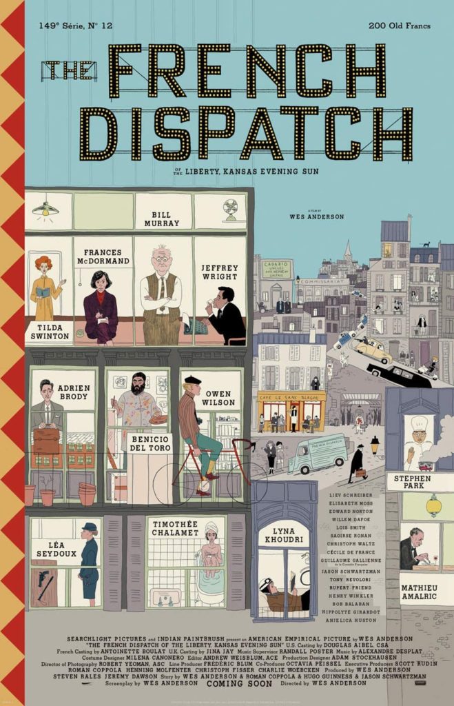 Poster The French Dispatch của Wes Anderson