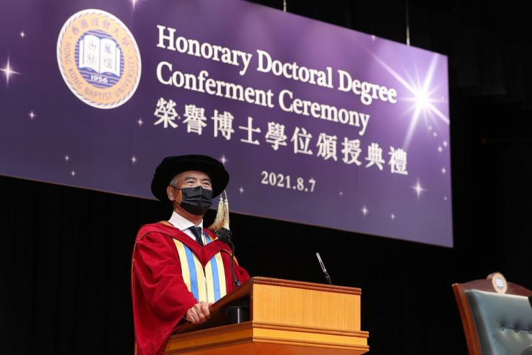 Châu Nhuận Phát nhận bằng Tiến sĩ danh dự tại Đại học Baptist