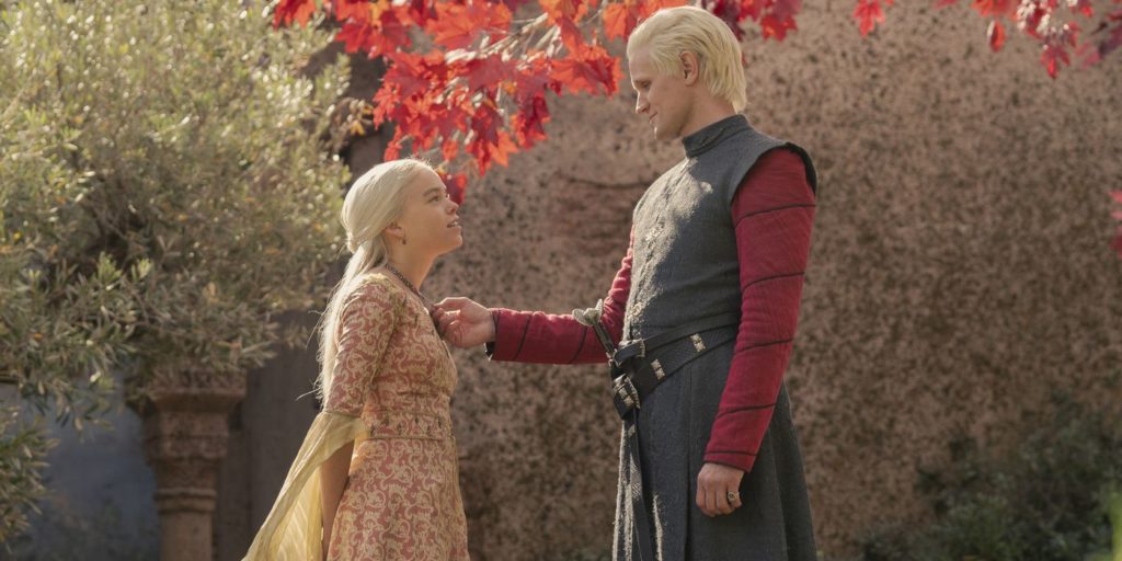 Công chúa Rhaenyra Targaryen và hoàng tử Daemon