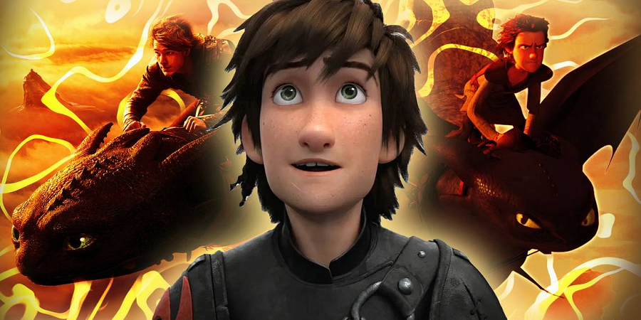 Hiccup và Răng sún trong cả 2 bản live-action và hoạt hình