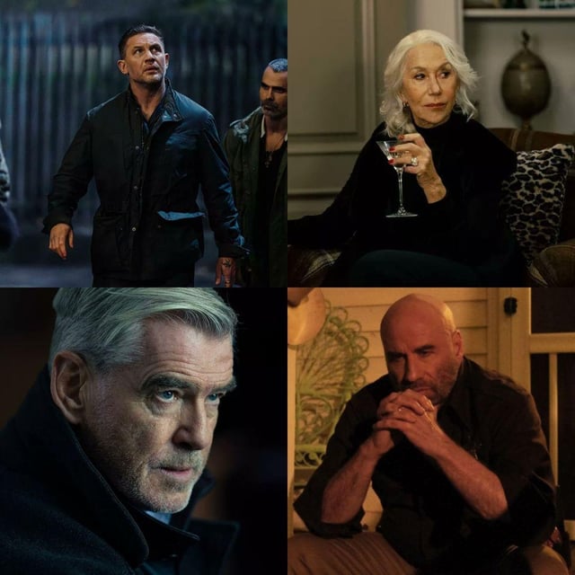 Tom Hardy, Pierce Brosnan, Helen Mirren, John Travolta trong Mobland