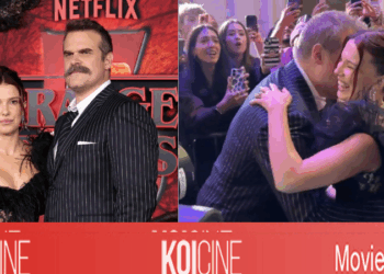 Millie Bobby Brown và David Harbour tương tác vui vẻ trên thảm đỏ Stranger Things 5 hậu tin đồn