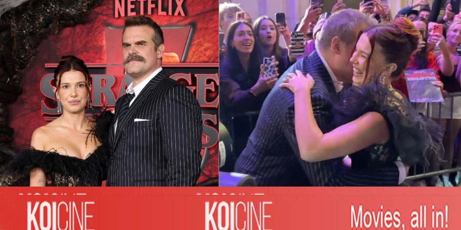 Millie Bobby Brown và David Harbour tương tác vui vẻ trên thảm đỏ Stranger Things 5 hậu tin đồn